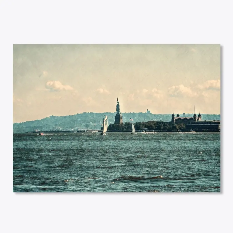 SAILBOATS ON NEW YORK BAY